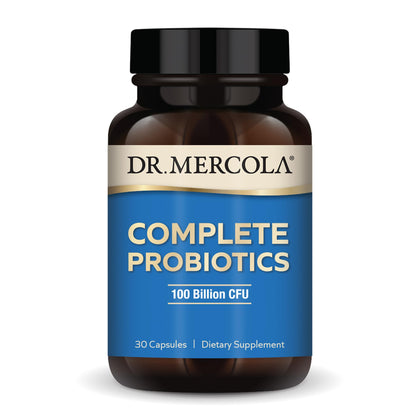 dr. mercola complete probiotics, 30 servings (30 capsules), 100 billion cfu, dietary supplement, digestive & immune support, non-gmo