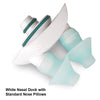 Navage Nasal Dock-Nose Pillow Combo: White Nasal Dock and Standard Nose Pillows