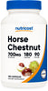 Nutricost Horse Chestnut Extract Capsules 700 MG Per Serving, 180 Capsules, 90 Servings - Non-GMO, Vegan