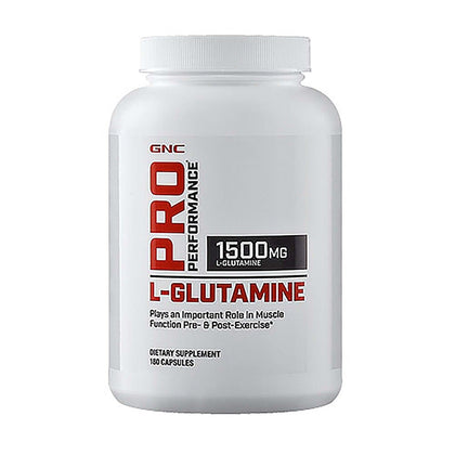 GNC Pro Performance L-Glutamine, 180 Capsules, Supports Muscle Recovery