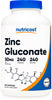 Nutricost Zinc Gluconate 240 Vegetarian Capsules (50mg) - Gluten Free and Non-GMO