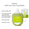 Method Dish Soap, Refill, Lime + Sea Salt, Recylable Bottle, Biodegradable Formula, Tough on Grease, 54 Fl Oz (Pack of 1)