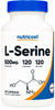 Nutricost L-Serine 500mg, 120 Capsules, 120 Servings - Vegetarian Capsules, Non-GMO, Gluten Free