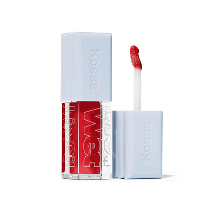 Kosas Wet Lip Oil Gloss - Hydrating Lip Plumping Treatment with Hyaluronic Acid & Peptides, (Jaws)