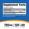 Nutricost Strontium Capsules 750mg, 120 Capsules - Vegetarian, Non-GMO, Gluten Free