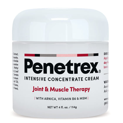 Penetrex Joint & Muscle Therapy - Soothing Comfort for Back, Neck, Hands, Feet - Premium Whole Body Rub with Arnica, Vitamin B6 MSM & Boswellia - Non-Greasy 4oz Cream