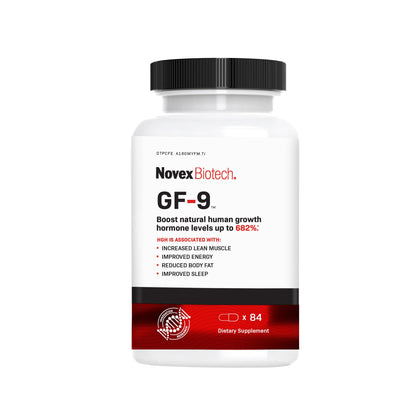 Novex Biotech GF-9 - 84 Count - Supplements for Men - Boost Critical Peptide That Supports Energy and Performance, 21-Day Supply