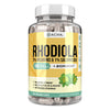 Natural Rhodiola Rosea Supplement - 120 CAPS 500mg, 3% Rosavins 1% Salidroside, Full 4-Month Supply, Bioperine Enhanced Absorbtion, Mood, Focus, and Brain Booster, Clarity & Stress Support