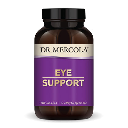 Dr. Mercola Eye Support, 90 Servings (90 Capsules), Dietary Supplement, Supports Eye and Vision Health, Non-GMO