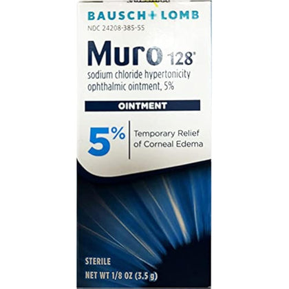 Muro 128 Bausch and Lomb 5 % Ointment, 0.12 Ounce (Expiry 6/30/2026)