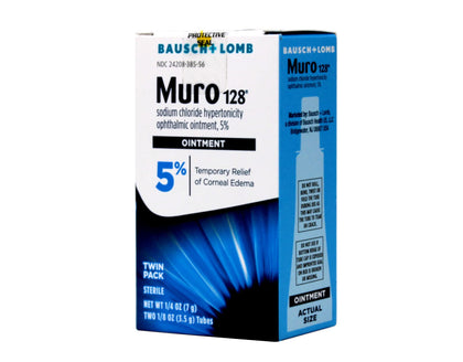 Muro 128 Sterile Ophthalmic5 Percent Ointment,twin Pack - 0.25 Oz Sku 3701117