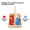 Wooden 4 in A Row Board Games Line Up 4 Connect Games for Travel Board Games Foldable Classic Family Fun Toy for Kids and Adults (Travel Size)