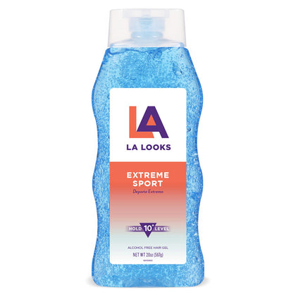 LA Looks Styling Hair Gel - Extreme Sport - 20 Oz - Hold for High Performance Activity