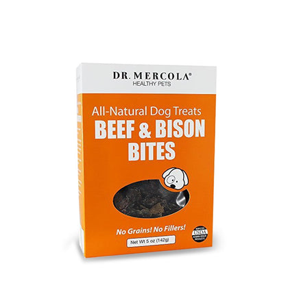 Beef and Bison Bites for Dogs by Mercola - 5 oz