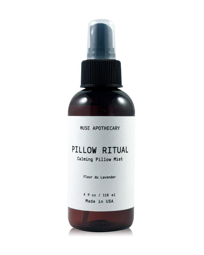 Muse Apothecary Pillow Ritual - Aromatic, Calming and Relaxing Pillow Mist, Linen and Fabric Spray - Infused with Natural Aromatherapy Essential Oils - 4 oz, Fleur du Lavender