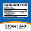 Nutricost Cayenne Pepper 530mg, 240 Capsules - 40,000 Heat Units, Gluten Free, Non-GMO (Expiry 1/01/2027)