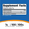 Nutricost Acetyl L-Carnitine HCI (ALCAR) 100 Grams per container - 1G Per Serving - Non-GMO, Gluten Free, Unflavored