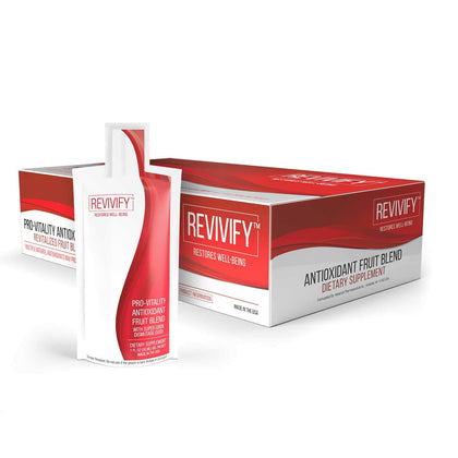 REVIVIFY Pro-Vitality Gel (Oral) with Antioxidant Superoxide Dismutase (SOD) Soluble Fiber & Fruit Blend, 1 Fluid Ounce Pouch, 30 Day Supply