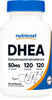 Nutricost DHEA 50mg, 120 Capsules - Gluten Free, Soy Free, Non-GMO, Supplement