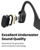 SHOKZ OpenSwim Swimming MP3 - No Bluetooth - Bone Conduction MP3 Player Waterproof for Swimming - Open-Ear Wireless MP3 Player, with Earplug (Black)