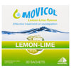 Movicol Sachets for Relieve of Constipation to Restore Comfortable Bowel Movements - Lemon - Lime Flavor - 30 Sachets