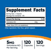 Nutricost Yohimbine HCl 5mg, 120 Capsules - Gluten Free and Non-GMO (Expiry 5/01/2027)