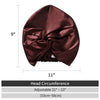 ZIMASILK 22 Momme 100% Mulberry Silk Bonnet for Sleeping & Women Hair Care, Highest Grade 6A Silk hair wrap for sleeping with Premium Elastic Stay On Head (1Pc, Burgundy)