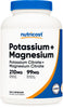 Nutricost Potassium (99 mg) Magnesium (210 mg) Citrates, 240 Capsules - Non-GMO, Gluten Free