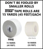 Titan Athletics - 12 Pack of Premium Quality White Athletic Tape/Sports Tape - 1.5 Inch x 45 Feet Per Roll - 100 Percent Cotton with Zinc Oxide - Easy Tear Zig Zag Design and No Sticky Residue