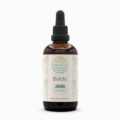 Boldo A120 Alcohol Herbal Extract Tincture, Concentrated Liquid Drops Natural Boldo (Peumus boldus) Dried Leaf (4 fl oz)