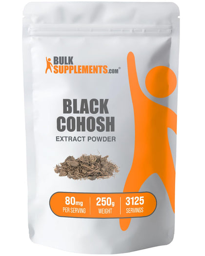 BulkSupplements.com Black Cohosh Extract Powder - Black Cohosh Supplements, from Black Cohosh Root - Vegan, 80mg per Serving, 250g (8.8 oz) (Pack of 1)