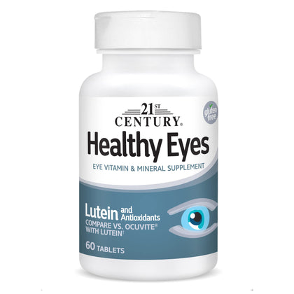 21st Century Healthy Eyes with Lutein Tablets, 60 Count, White (27452)