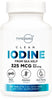 Type Zero Clean Iodine Tablets (60 Servings, 325 MCG Per Serving) - from Sea Kelp, Non-GMO, Gluten Free