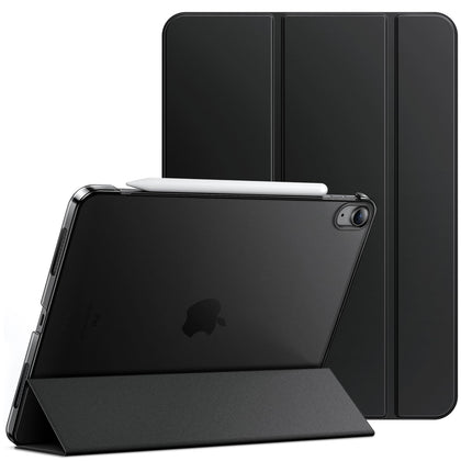 JETech Case for iPad Air 11-Inch M2 (2024), iPad Air 5/4 (2022/2020 5th/4th Generation 10.9-Inch), Slim Stand Hard Back Shell Cover with Auto Wake/Sleep (Black)