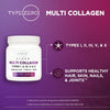 Type Zero Multi Collagen Powder 30 Servings (Unflavored) - Types I, II, III, V, & X Collagen Peptides + Hyaluronic Acid, VIT C, Biotin