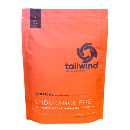 Tailwind Nutrition Endurance Fuel, Caffeine Drink Powder Mix with Electrolytes, Non-GMO, Free of Soy, Dairy, and Gluten, Vegan Friendly, Tropical Buzz, 50 Servings