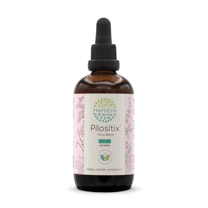 HerbEra Pilositix A120 Alcohol Extract Tincture, Saw Palmetto Berry, Vitex Berry, Spearmint Leaf. Black Cohosh Root. Hirsu Blend 4 Fl Oz