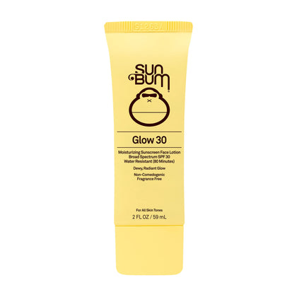 Sun Bum Original SPF 30 Glow Sunscreen Face Lotion | Vegan and Hawaii 104 Reef Act Compliant (Octinoxate & Oxybenzone Free) Broad Spectrum Moisturizing UVA/UVB Sunscreen Lotion with Vitamin E | 2 oz