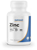 Nutricost Zinc 50mg, 90 Tablets - Zinc Citrate, Non-GMO, Gluten Free