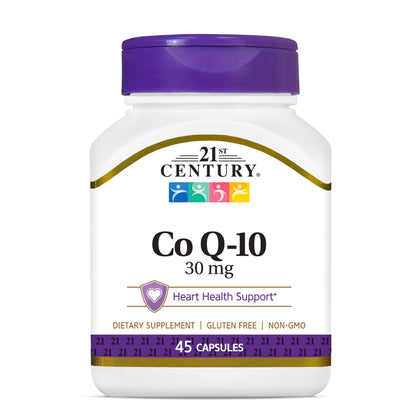 21st Century Co Q10 30 mg Capsules, 45 Count (21341)