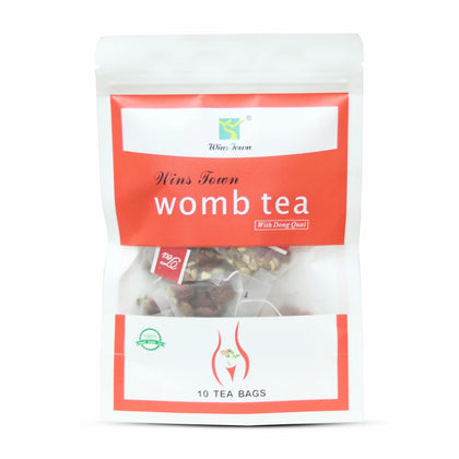 Wins Town Womb Tea, Uterus Cleansing Detox Tea, Herbal Tea for Warm, Care, Health, Love Woman, 10 Tea bags