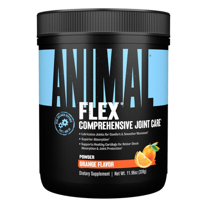 Animal Flex Powder - Joint Support Supplement for Pain Relief, Repair and Restore Muscles with Turmeric, Glucosamine, Chondroitin, MSM, Collagen and Boswellia, Great Tasting Orange Flavor, 30 Scoops