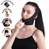 Neck Chin Compression Garment Strap Bandage, Face Slimmer, Double Chin Wrap (M, Black)