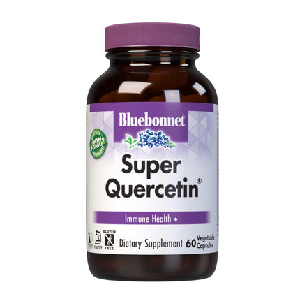 Bluebonnet Nutrition Super Quercetin Vegetable Capsules, Vitamin C Formula, Best for Seasonal & Immune Support, Non GMO, Gluten Free, Soy Free, Milk Free, Kosher, 60 Vegetable Capsules