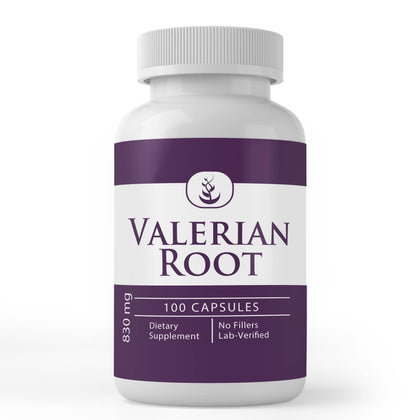 PURE ORIGINAL INGREDIENTS Valerian Root, (100 Capsules) Always Pure, No Additives Or Fillers, Lab Verified