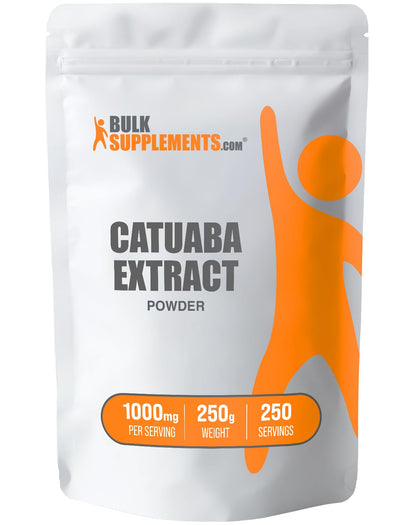 BulkSupplements.com Catuaba Extract Powder - Sourced from Catuaba Bark, for Energy Support - Gluten Free, No Added Sugar - 1000mg per Serving, 250 Servings (250 Grams - 8.8 oz)