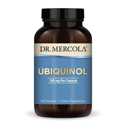 Dr. Mercola Ubiquinol 150 mg, 90 Servings (90 Capsules), Dietary Supplement, Supports Energy Production, Non-GMO