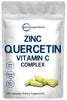 Micro Ingredients Quercetin with Vitamin C and Zinc, 240 Capsules | Quercetin 500mg, Vitamin C 500mg, Zinc 50mg (Picolinate, Citrate, Glycinate, Gluconate) | Complete Immune Support Supplements