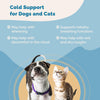 Cold Symptom Support for Cats & Dogs | Natural Formula Safely Aids with Colds, Asthma, Seasonal Allergies & Kennel Cough | Helps Open Airways for Easy Breathing | by Prana Pets