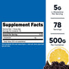 Nutricost L-Glutamine Powder Sweetened with Stevia (500 Grams, Blackberry Lemonade) - L-Glutamine Supplement for Gut Support, 5 Grams of L-Glutamine Per Serving - Gluten Free, Non-GMO